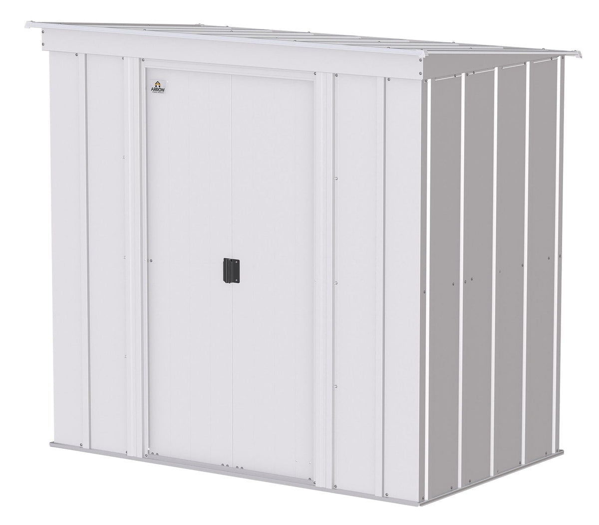 Classic Galvanized Steel Storage Shed, Flute Grey, 6-ft x 4-ft S5B7 - product image 1