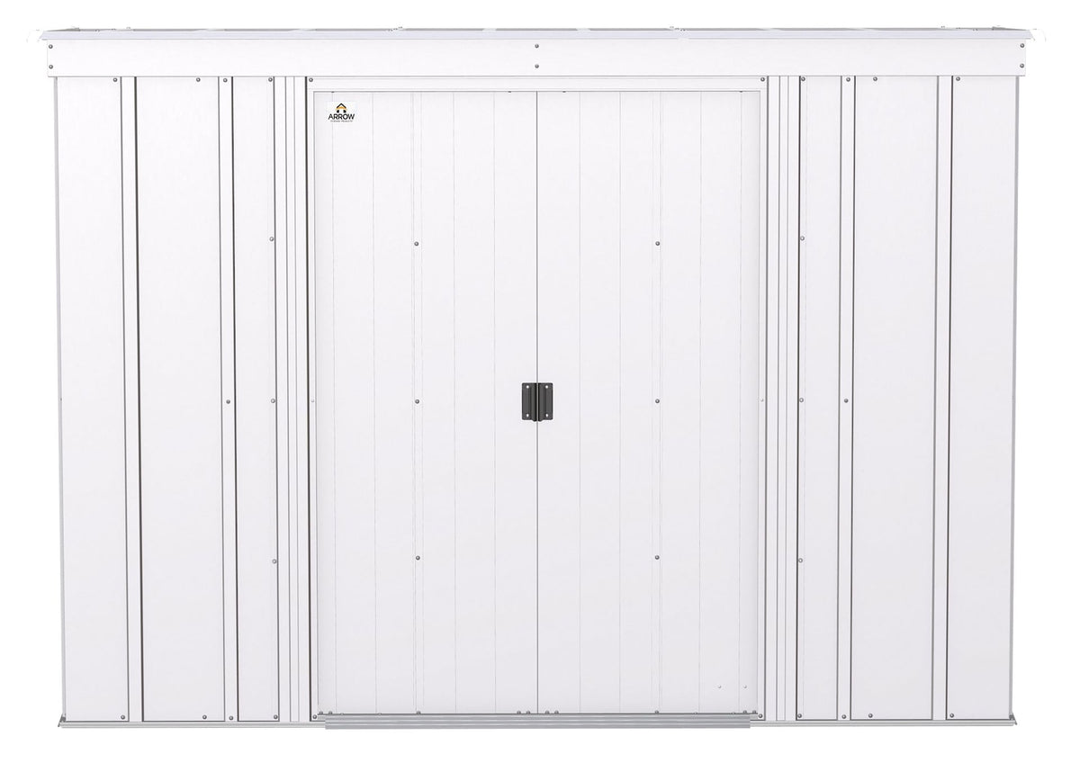 Classic Galvanized Steel Storage Shed, Flute Grey, 8-ft x 4-ft X0N5 - product image 3