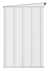 Classic Galvanized Steel Storage Shed, Flute Grey, 8-ft x 4-ft X0N5 - product image 4