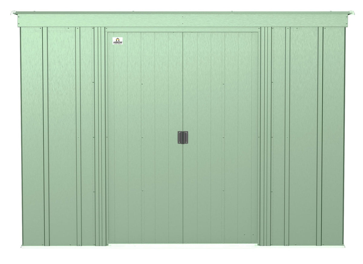 Classic Galvanized Steel Storage Shed, Sage Green, 8-ft x 4-ft P9H0 - product image 3