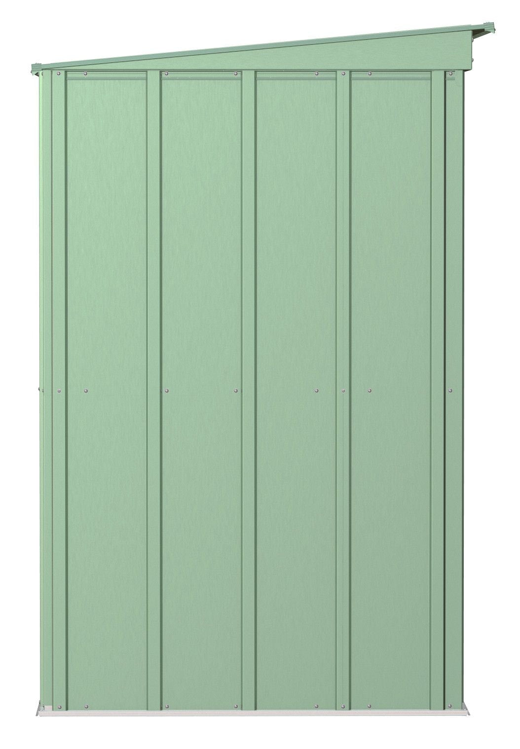 Classic Galvanized Steel Storage Shed, Sage Green, 8-ft x 4-ft P9H0 - product image 5