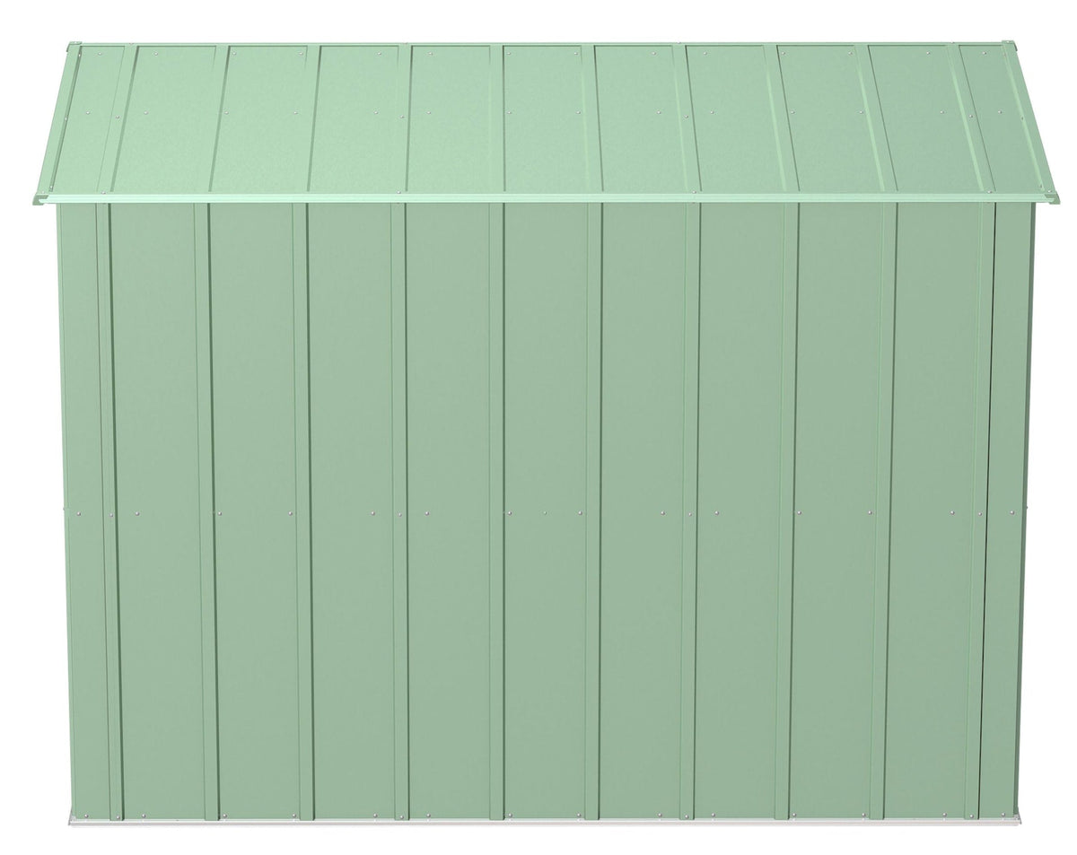 Classic Galvanized Steel Storage Shed, Sage Green, 8-ft x 4-ft P9H0 - product image 7