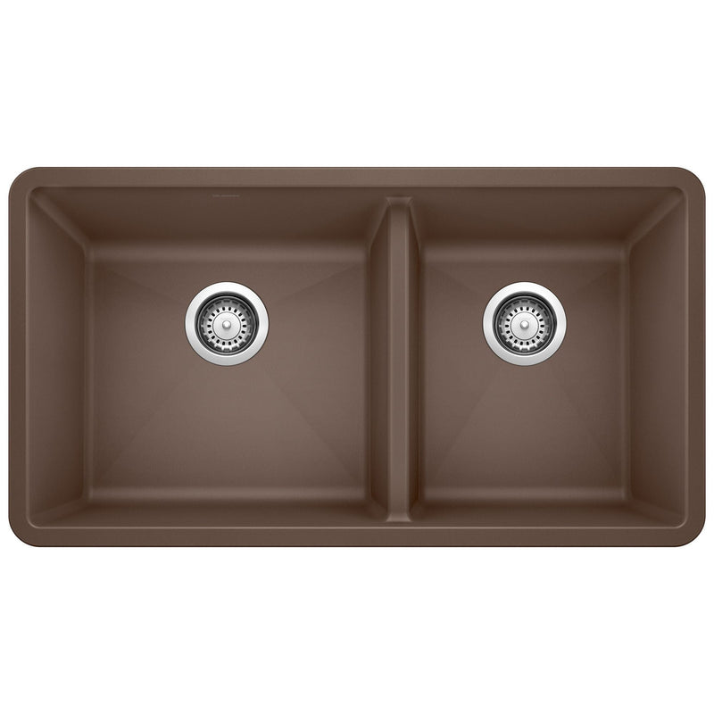 60/40 Double Bowl Undermount Kitchen Sink, Café, 33-in G0B1