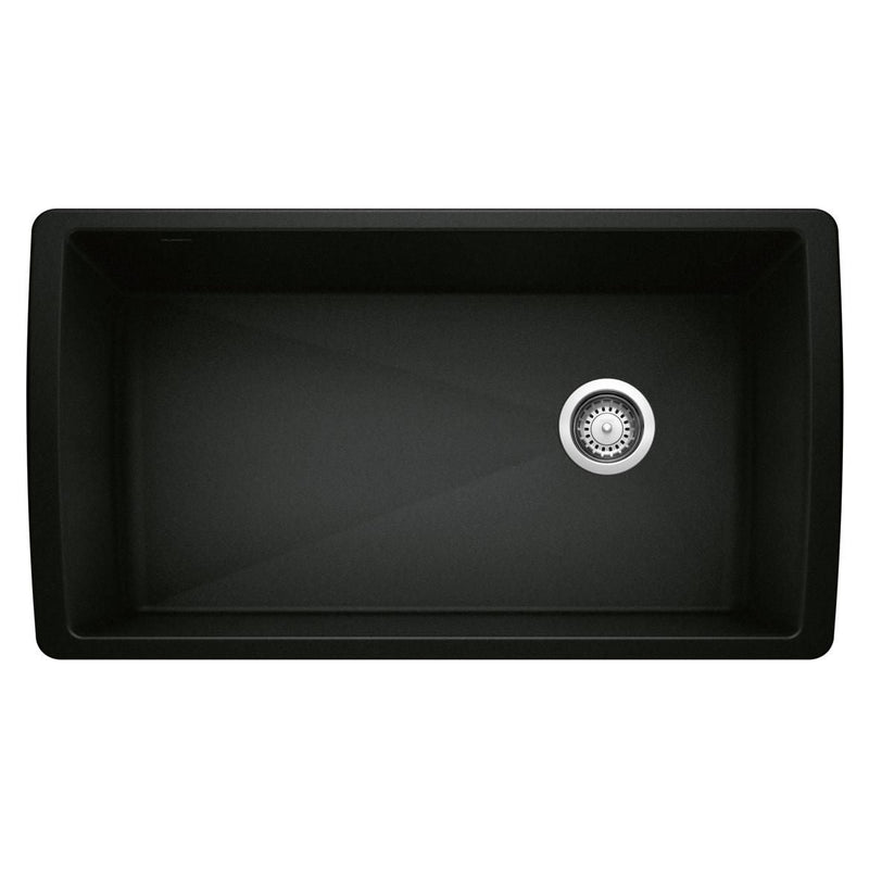 Diamond SILGRANIT 33-in Super Single Undermount Kitchen Sink, Coal Black B5F5