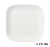 Square Stoneware Dinner Plate, 10-in, White O7S2 - product image 1