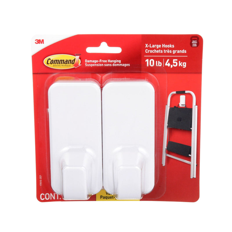10-lb Jumbo Hook Value Pack, 17010-2EF | 2 Hooks, 6 Strips per Pack S6X1