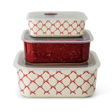 Kitchen Red Stackable Rectangular Baking Dishes, 6-pc F0S6 - product image 1