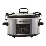Digital Programmable Slow Cooker with Locking Lid, Feeds 4 People & More, Stainless Steel, 4-qt A0V0 - product image 1