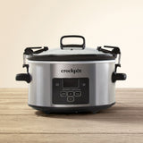 Digital Programmable Slow Cooker with Locking Lid, Feeds 4 People & More, Stainless Steel, 4-qt A3M7 - product image 3