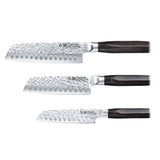 PRO DAMASHIRO EMPEROR SANTOKU 3PC SET B8O5 - product image 1