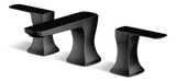 Aztek Double Handle Widespread 8-in Centreset Bathroom Sink Faucet with Pop-up Drain, Matte Black H6S8 - product image 1
