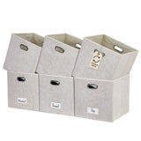 Collapsible Felt Storage Cube, 11-in, 6-pk, Beige Z2V0 - product image 1