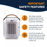 HFX30C15WCA Capsule Ceramic Fan Heater, White D7V0 - product image 6