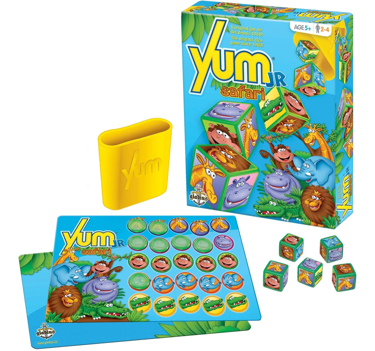 Gladius Yum Jr. Safari Animal Dice Game Set for Kids, Ages 5+ L5C8 - product image 2