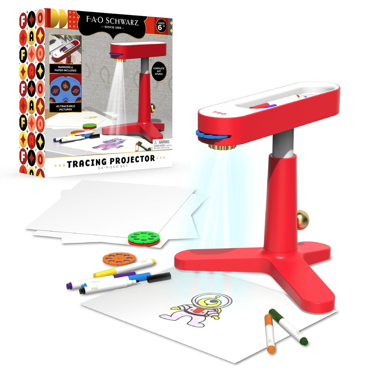 Toy Art Tracing Projector Tripod, Red F3M3 - product image 1