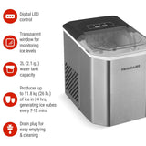 Stainless Steel Countertop Ice Maker with LED Display, 2.3-qt, Silver Q1C5 - product image 2