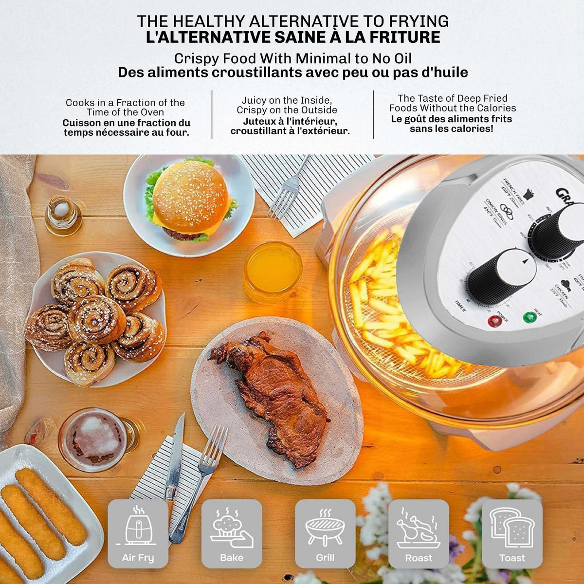 Glass Air Fryer, Silver A2I5 - product image 4
