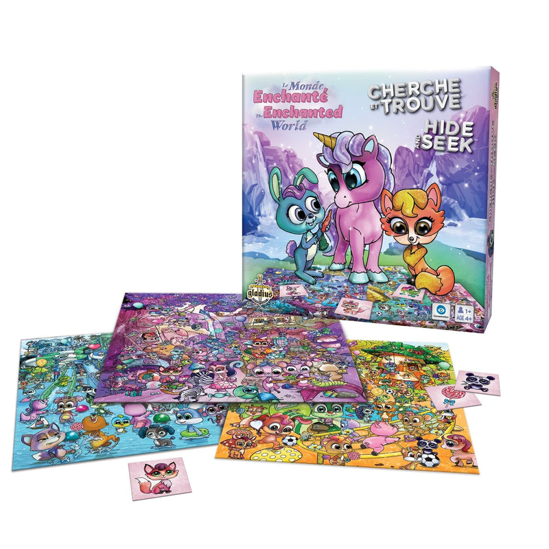 and Seek The Enchanted World Family Board Game, Bilingual, Ages 4+ Z1F6