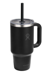 Stainless Steel Insulated Travel Tumbler Cup with Clear Straw Lid & Handle, Various Colours, 32-oz O8G7 - product image 1