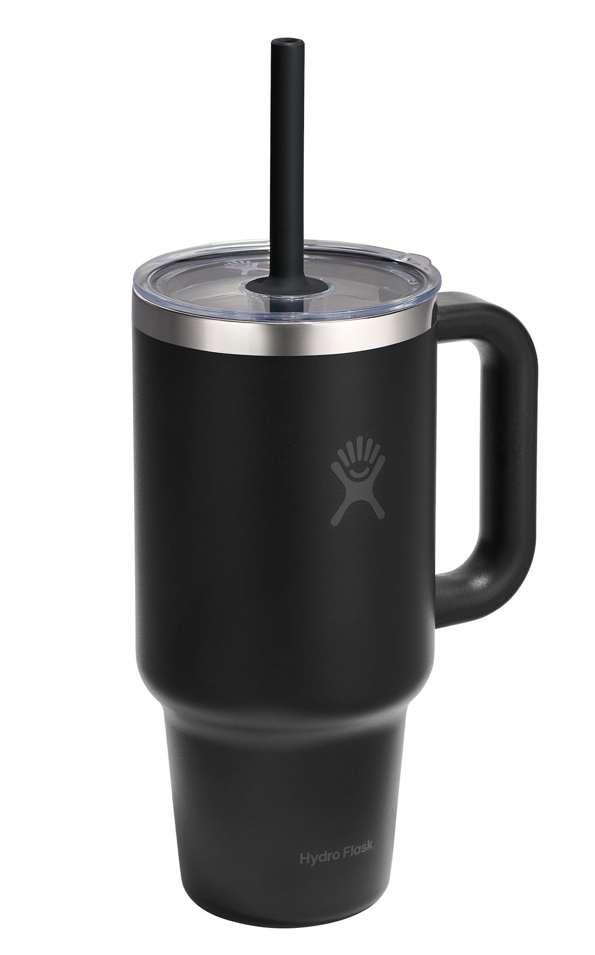 Stainless Steel Insulated Travel Tumbler Cup with Clear Straw Lid & Handle, Various Colours, 32-oz O8G7 - product image 1