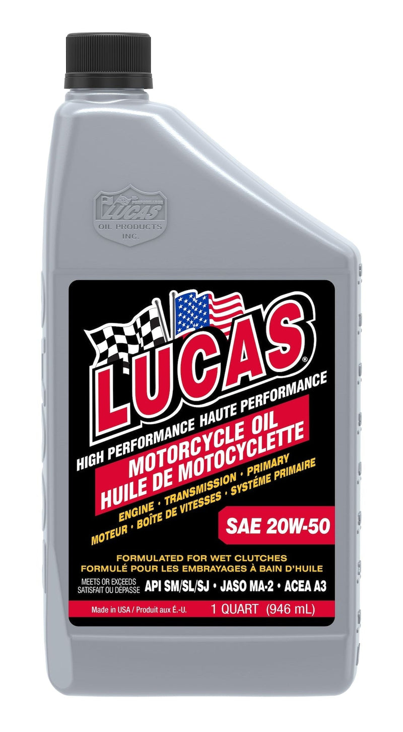 SAE 20W-50 High Performance Motorcycle Oil, 946-mL K7T9