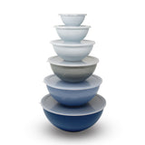 Mixing Bowl Set with Lids, Blue, 12-pc C6M7 - product image 1