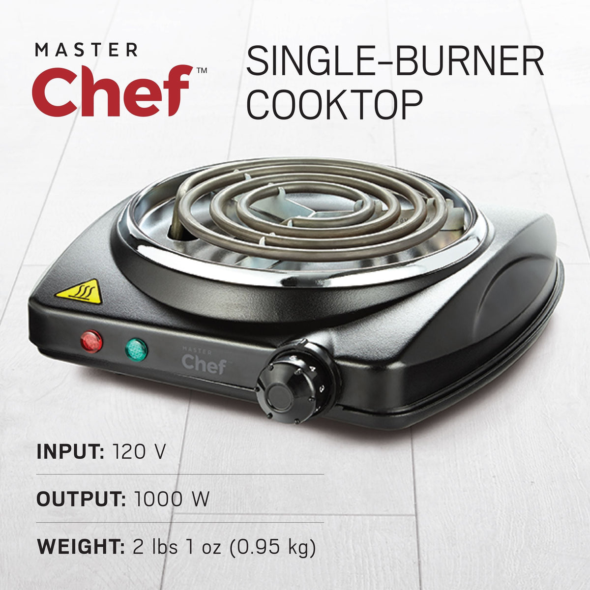 Single Burner Hot Plate, Black, 1000W G9F0 - product image 4