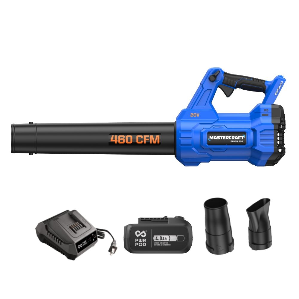 20V Cordless 460 CFM Brushless Leaf Blower Kit with PWRPOD 4 Ah Battery and Charger E6U3 - product image 4