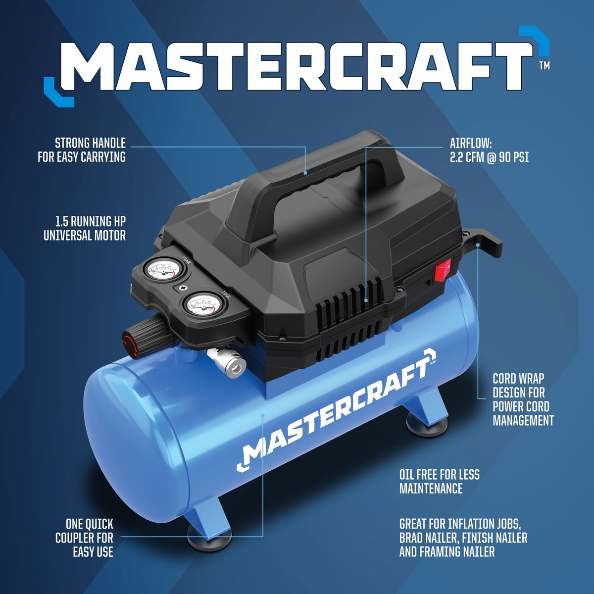 3-Gallon Electric Air Compressor R9C2 - product image 3