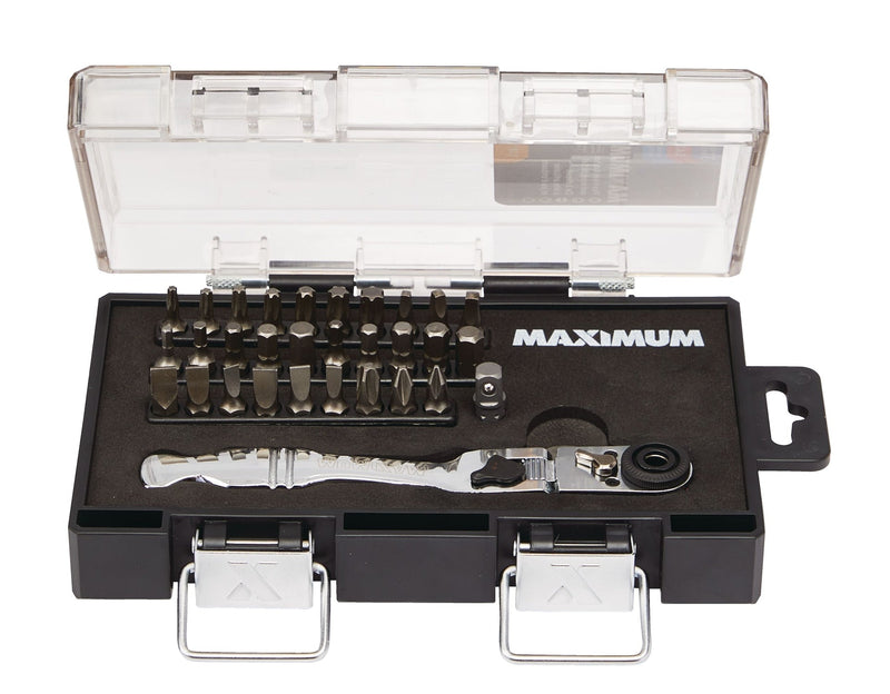 1/4-in Drive Ratchet & Bit Set, 31-pc, SAE/Metric B5R4