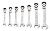 Flexhead Ratcheting Wrench Set, Alloy Steel, Metric, 7-pc U4D4 - product image 2
