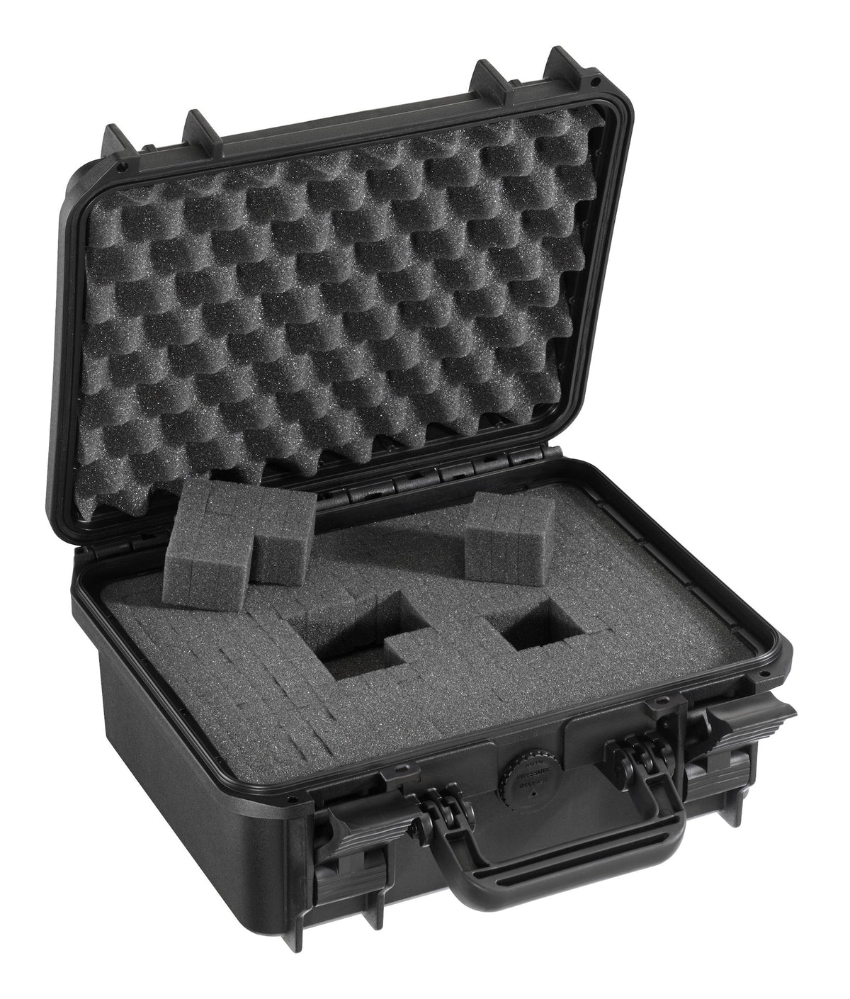 Portable IP67 Waterproof Storage Case with Foam Layers, Small, Black Q5E0 - product image 5