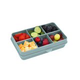 Mini Divided Snackle Box, Food Storage Container with 6 Compartments, Sage X8Y0 - product image 1
