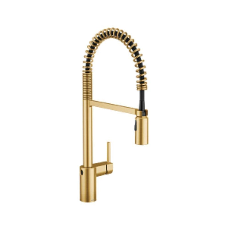 Single Handle Pull Down Kitchen Faucet with MotionSense Wave & Power Clean, Brushed Gold A6X7