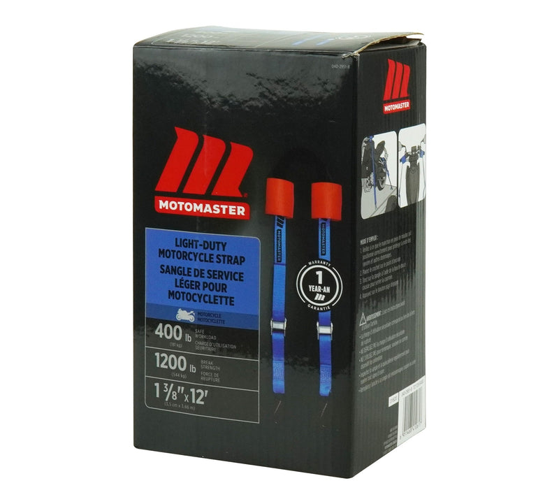 1,200-lb Motorcycle Tie Down Strap, 1 3/8-in x 12-ft B1R2