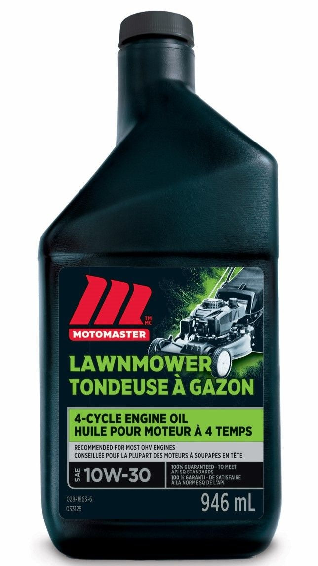 4-Stroke Lawnmower Engine Oil 10W30, 946-mL Q7T5 - product image 1