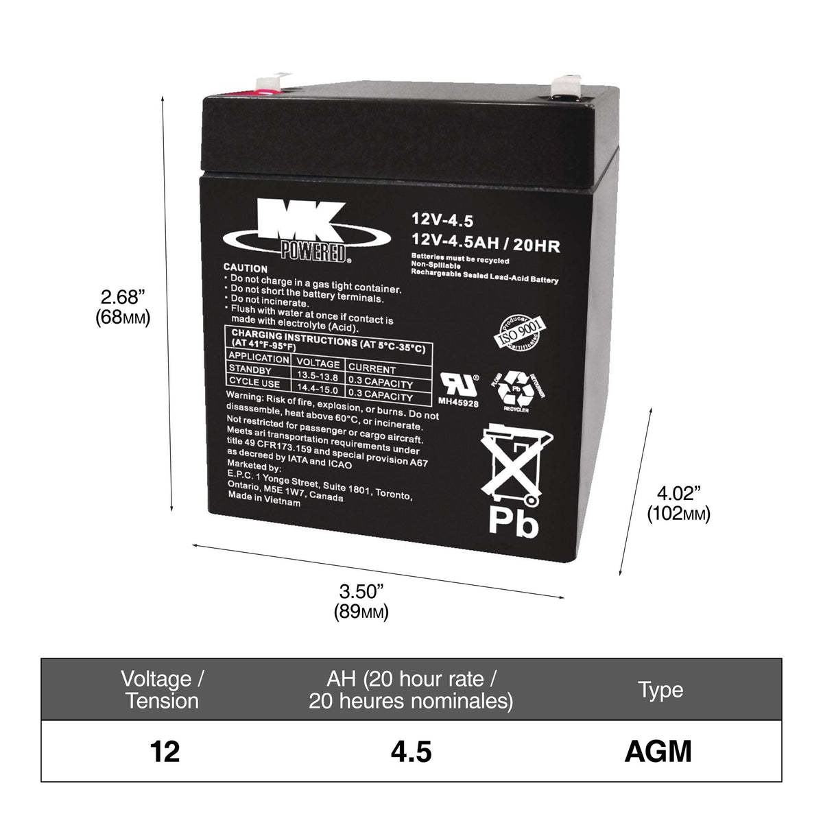 Group Size 96R Battery, 590 CCA H7S7 - product image 1