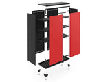 Bold Series 24-Gauge Steel RTA Storage Locker with 3 Shelves, Black/Red, 30-in K7I4 - product image 1