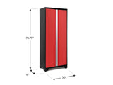 Bold Series 24-Gauge Steel RTA Storage Locker with 3 Shelves, Black/Red, 30-in N0Z0 - product image 5
