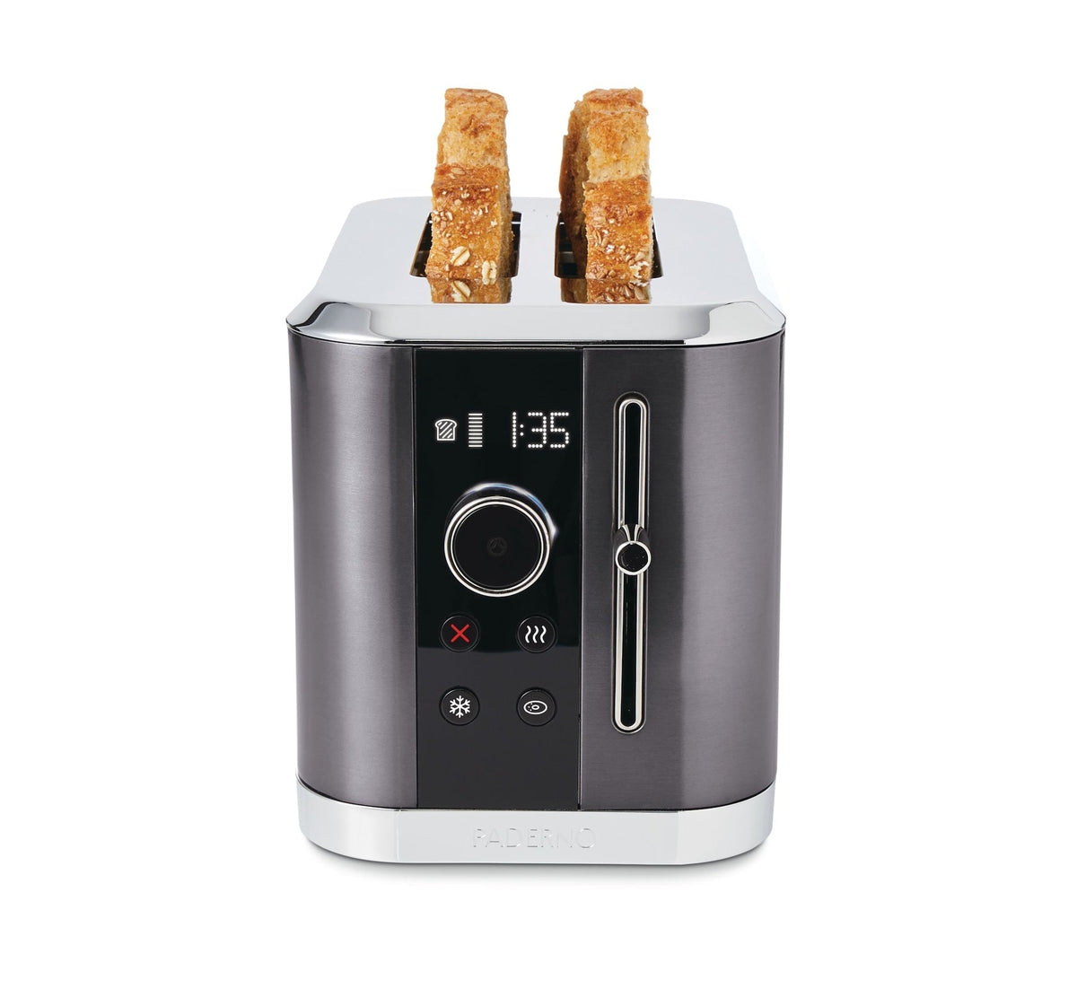 Even Heat Wide Slots Toaster with 9 Settings, Black Stainless Steel, 2-Slices C0R0 - product image 2