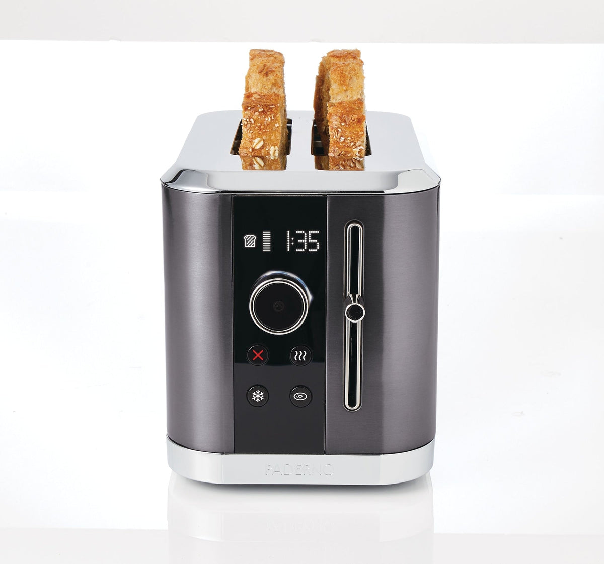 Even Heat Wide Slots Toaster with 9 Settings, Black Stainless Steel, 2-Slices C0R0 - product image 7