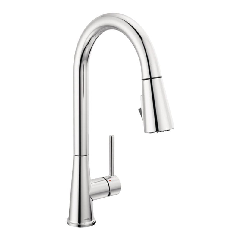 Precept Single Lever Pull Down Kitchen Faucet with POWERinse, Chrome D7M6