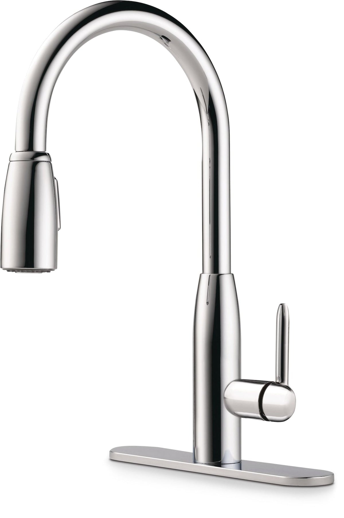 Tunbridge Single Handle High Arc Pull Down Kitchen Faucet, Chrome L1W2 - product image 1