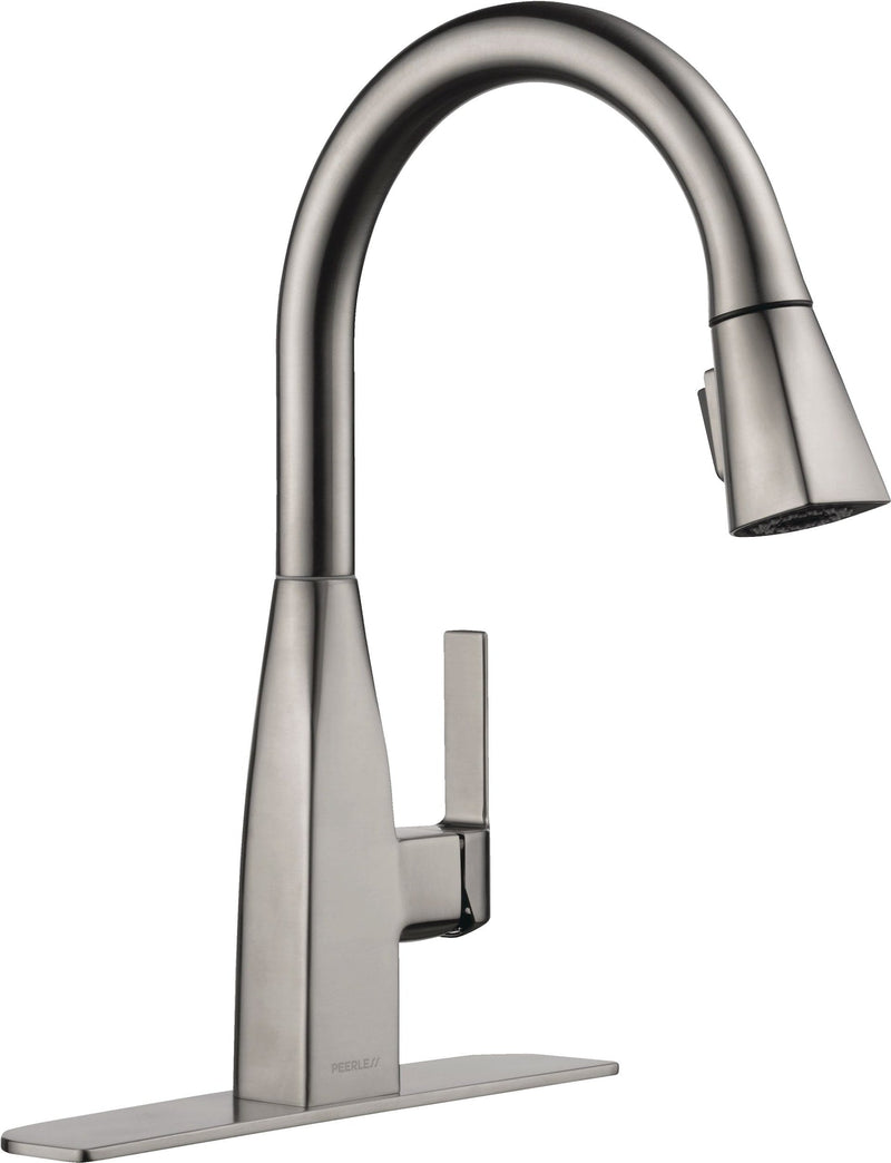 Xander Single Handle High Arc Pull-Down Kitchen Faucet, Stainless Steel N1Q0