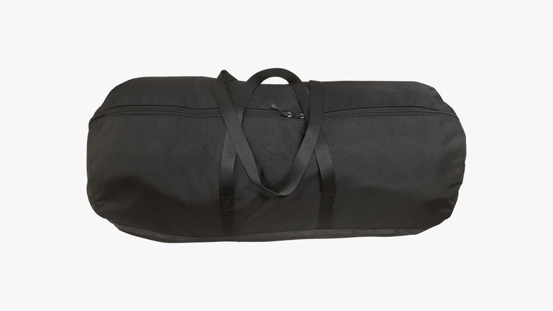 Extra-Large Black Nylon Storage Cargo Bag with Handles and Full-Length Zipper R3E6