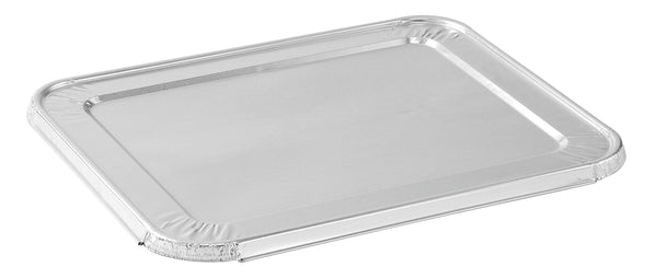 Aluminum Foil Steam Half Lid, Silver, 13-in, for Baking/Cooking/Steaming F3T0