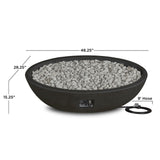 Oval Concrete Propane Fire Pit in Shale, 48-in A5U1 - product image 8