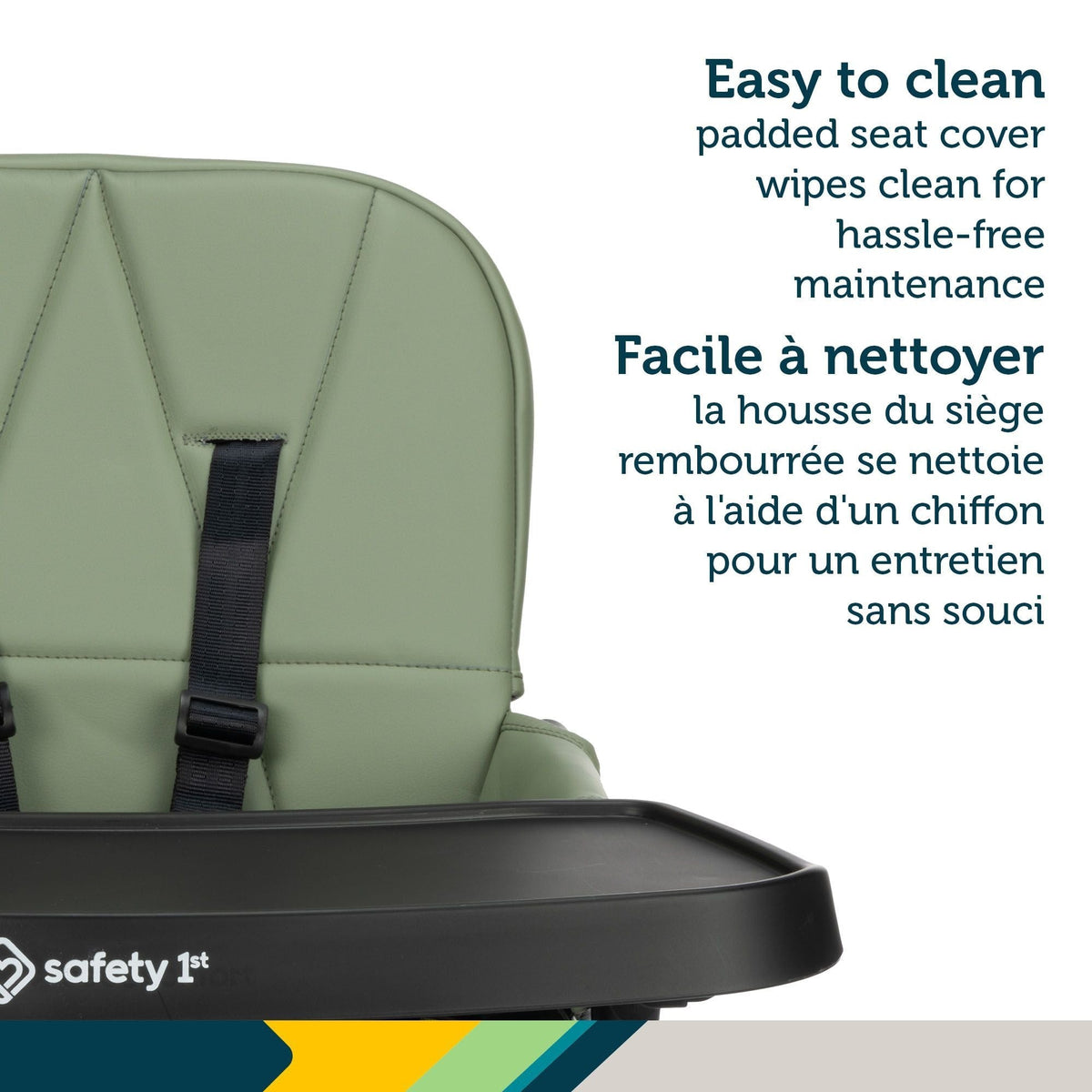 Lily Compact Foldable Mineral Green High Chair Q6I6 - product image 1