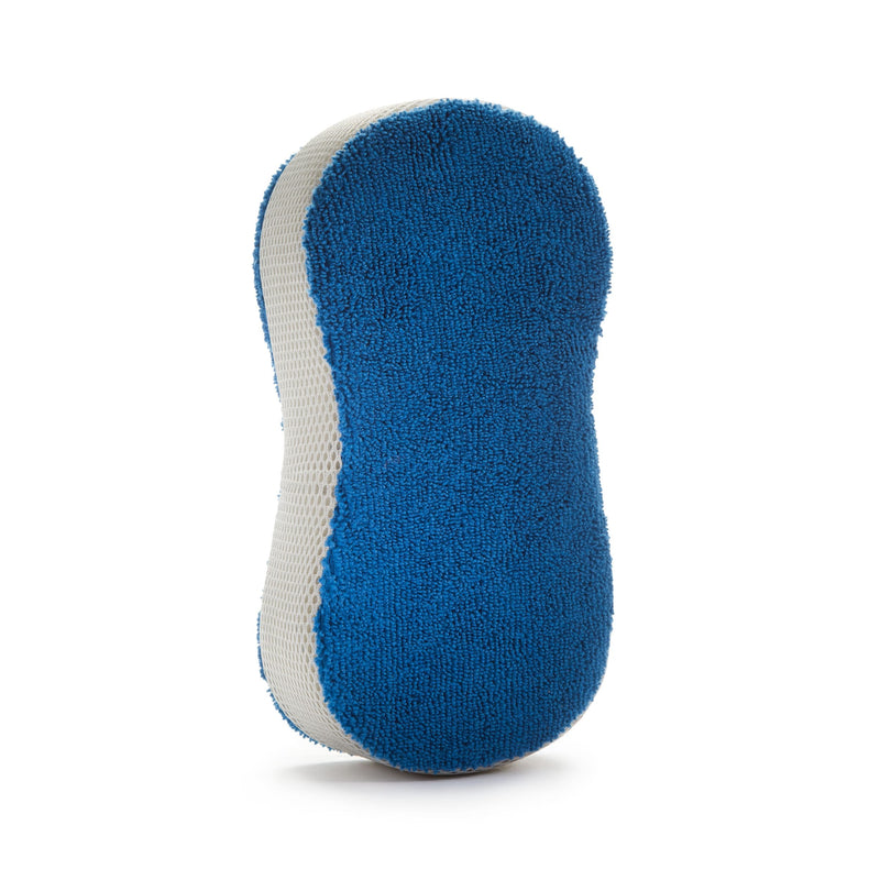 2-in-1 Microfibre Wash Sponge, Blue, 1-pc Q0C7
