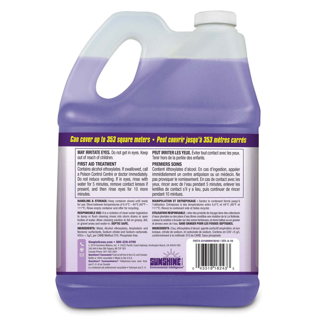 Green Concrete & Pavement Pressure Washer Detergent, 4L C3L3 - product image 4